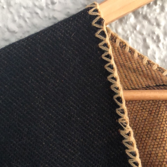 World Market multicolored belted shawl wrap poncho - Picture 3 of 12